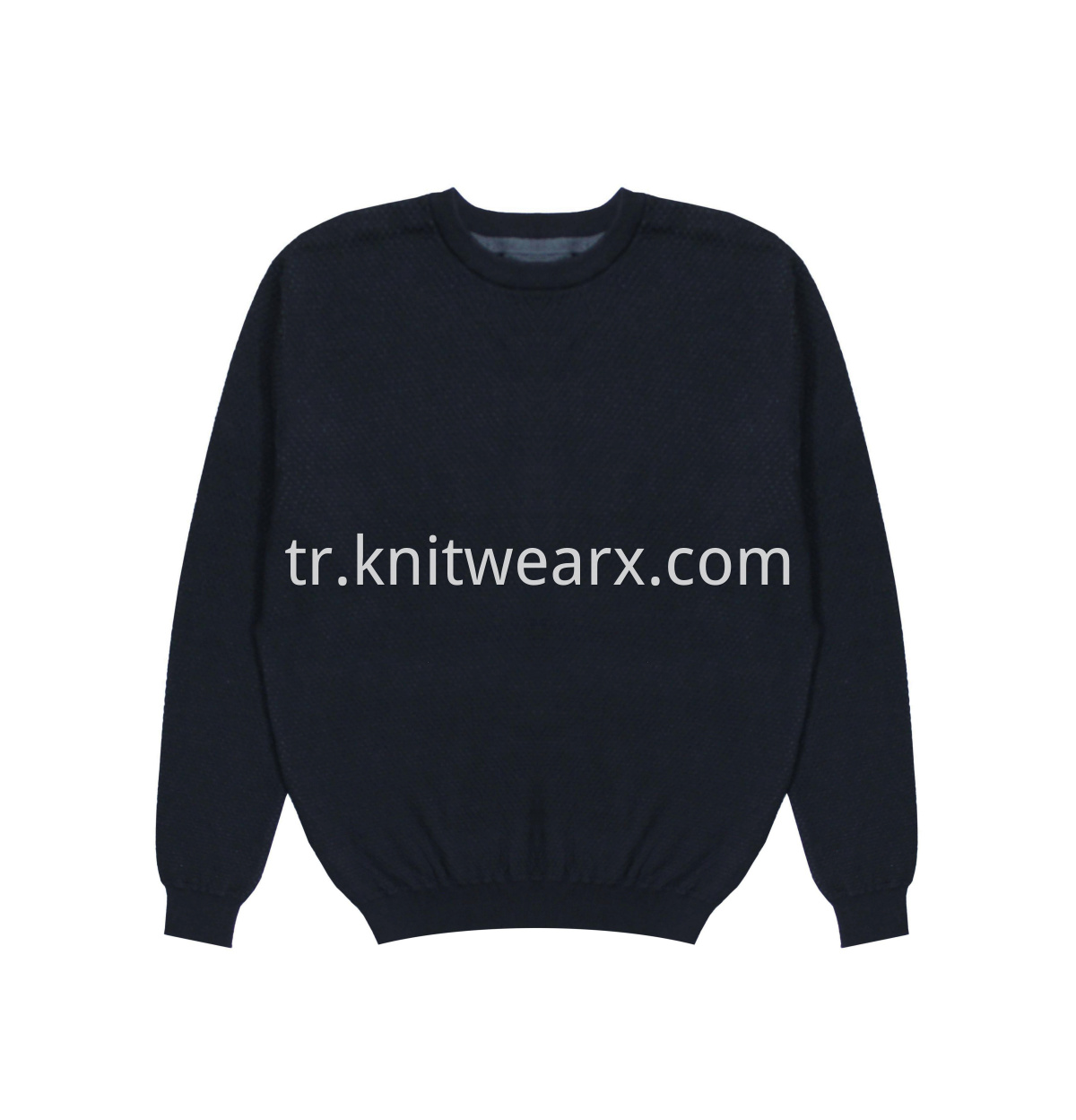 Men's Soft Pineapple Texture Crewneck Pullover